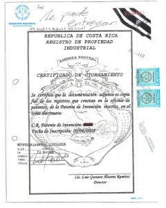 Verlängerung Design Patent Costa Rica