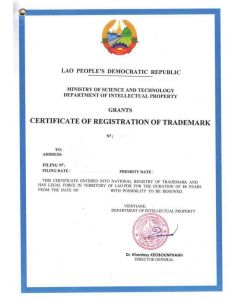 Änderung Adresse Markeninhaber Laos