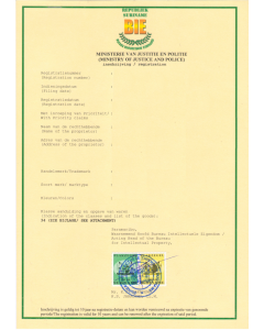 Änderung Markeninhaber (Rechtsnachfolge) Surinam